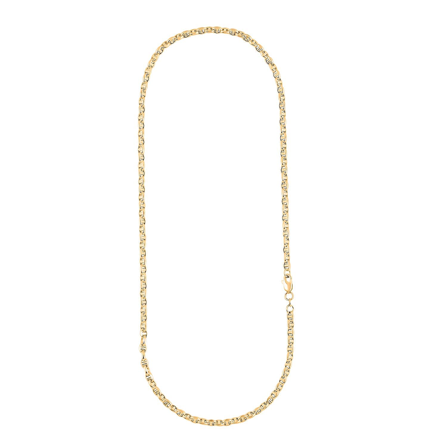 4mm Filk Chain Necklace in 14K Yellow Gold 7 Grams 18 Inches
