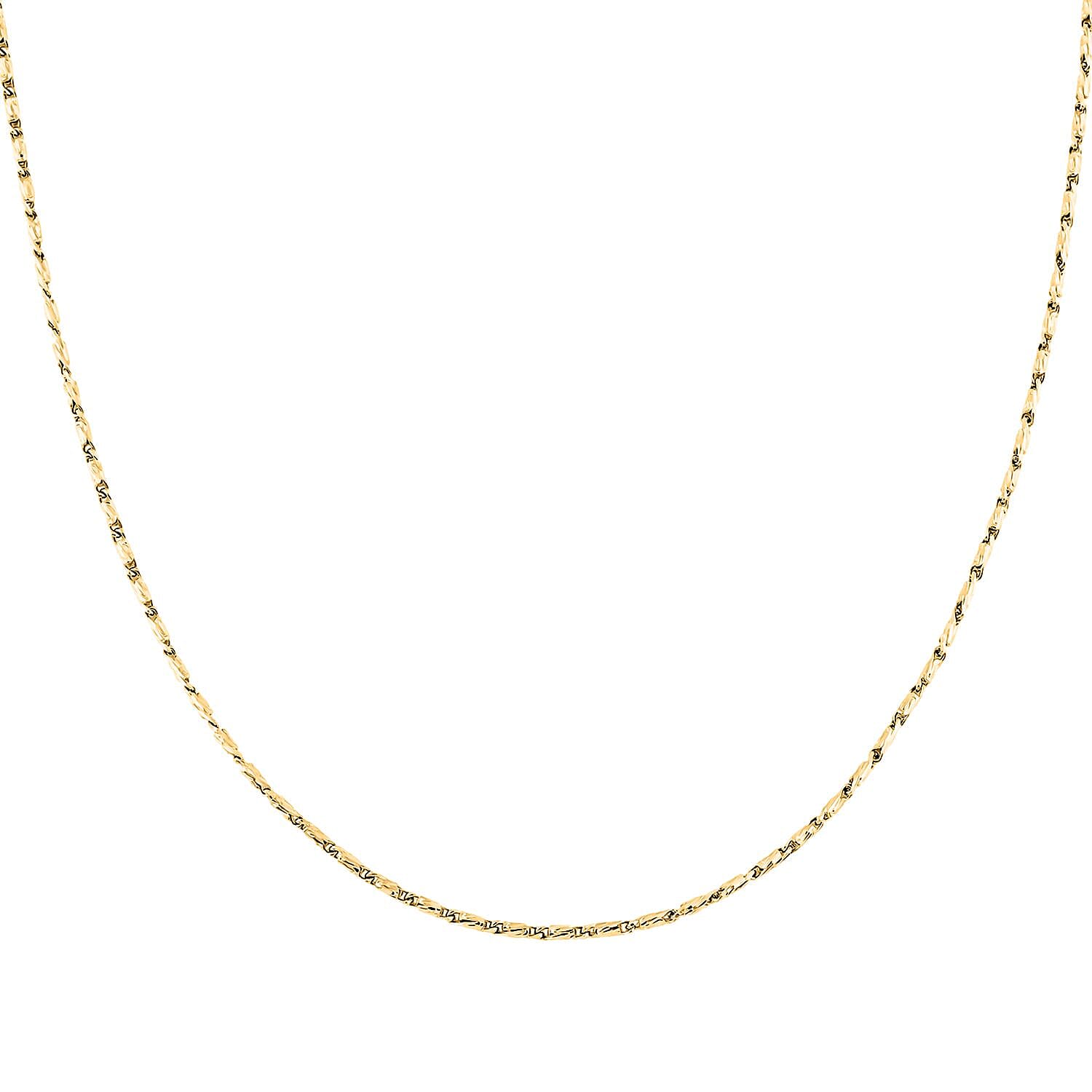 1.55mm Rozo Chain Necklace in 14K Yellow Gold 5.70 Grams 18 Inches