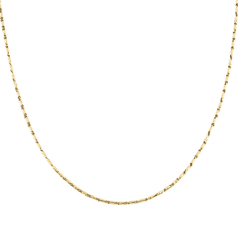 1.55mm Rozo Chain Necklace in 14K Yellow Gold 5.70 Grams 18 Inches