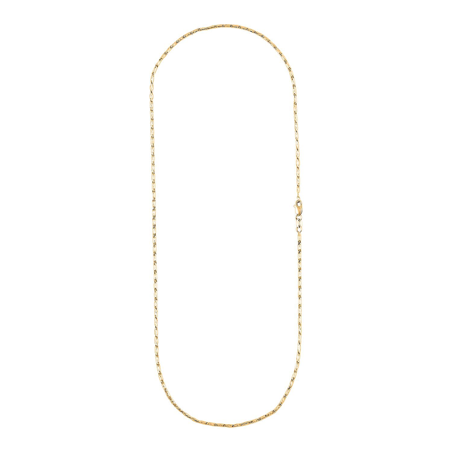 1.55mm Rozo Chain Necklace in 14K Yellow Gold 5.70 Grams 18 Inches
