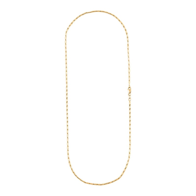 1.55mm Rozo Chain Necklace in 14K Yellow Gold 5.70 Grams 18 Inches