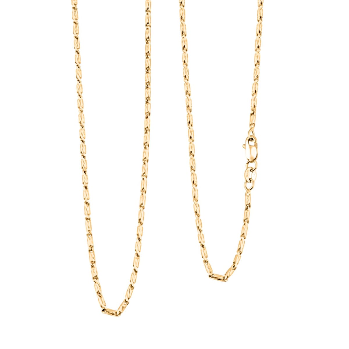 1.55mm Razo Chain Necklace in 14K Yellow Gold 6.35 Grams 20 Inches image number 0