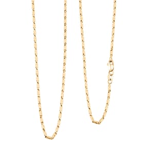 1.55mm Razo Chain Necklace in 14K Yellow Gold 6.35 Grams 20 Inches
