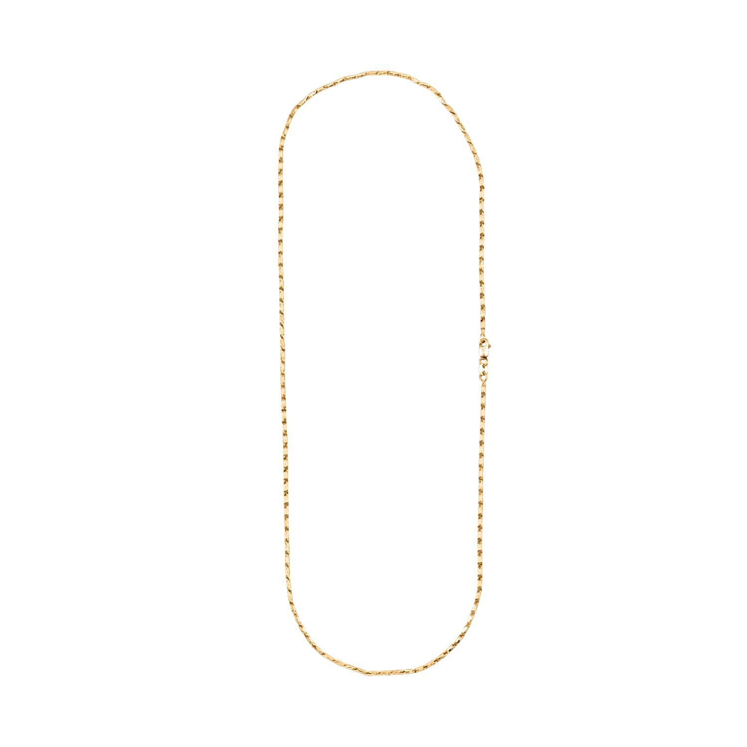 1.55mm Razo Chain Necklace in 14K Yellow Gold 6.35 Grams 20 Inches