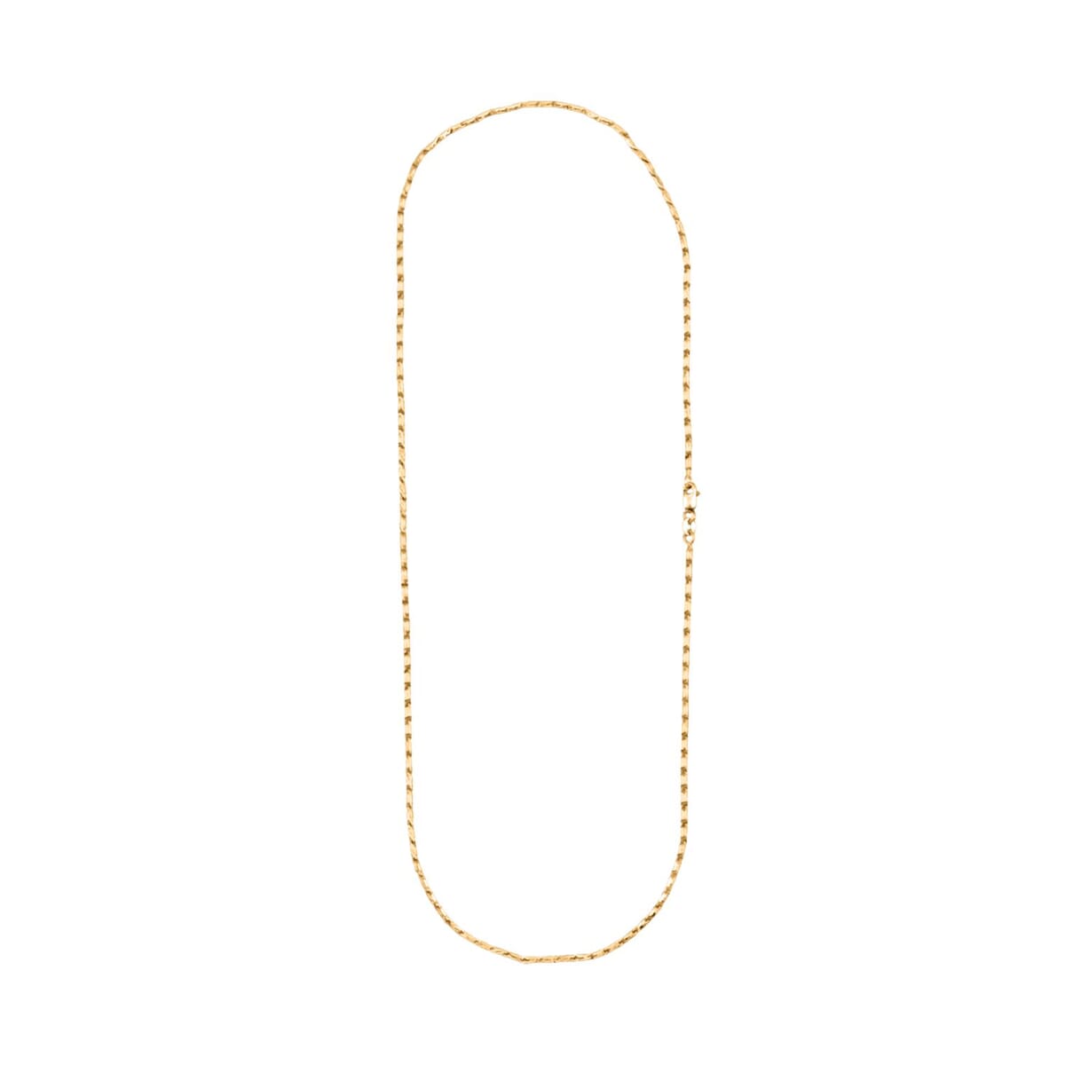 1.55mm Razo Chain Necklace in 14K Yellow Gold 6.35 Grams 20 Inches image number 4