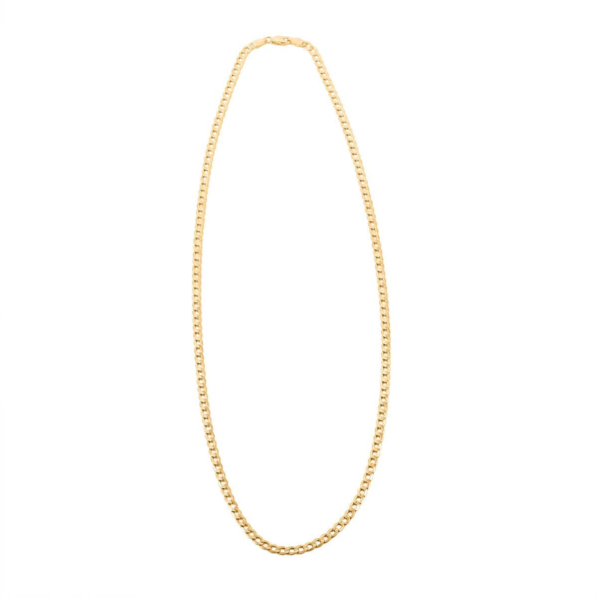 3.5mm Cuban Chain Necklace in 14K Yellow Gold 5.3 Grams 22 Inches image number 4