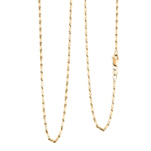 1.55mm Razo Chain Necklace in 14K Yellow Gold 7 Grams 22 Inches