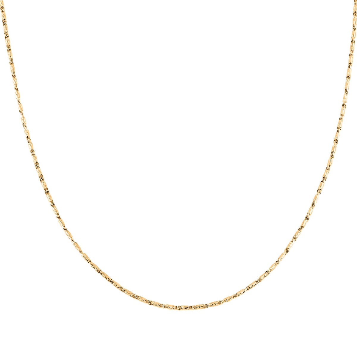 1.55mm Razo Chain Necklace in 14K Yellow Gold 7 Grams 22 Inches image number 1