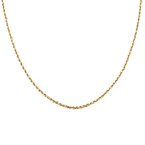 14K Yellow Gold Rope Chain Necklace (24 Inches) (2.5mm, 4.10 Grams)
