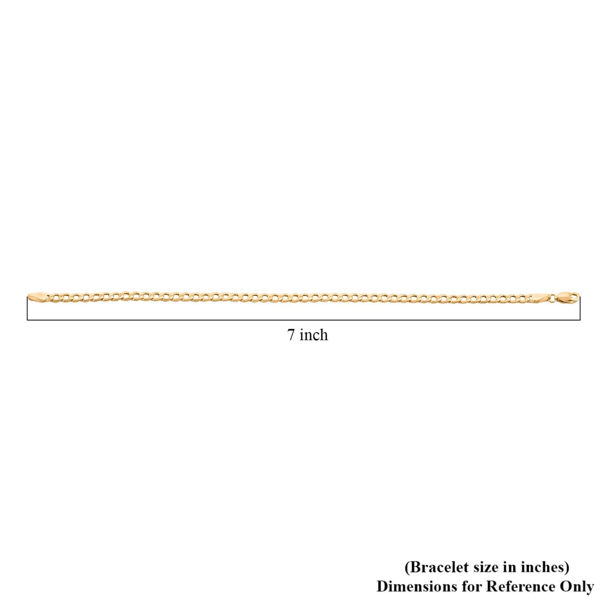 3.5mm Cuban Chain Bracelet in 14K Yellow Gold (7.00 In) 1.65 Grams image number 4