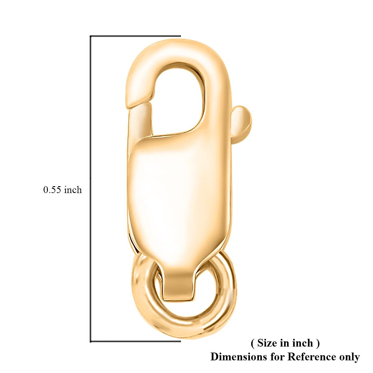 14K Yellow Gold Lobster Clasp with Ring (Size 8.0) (0.34 cts) image number 1