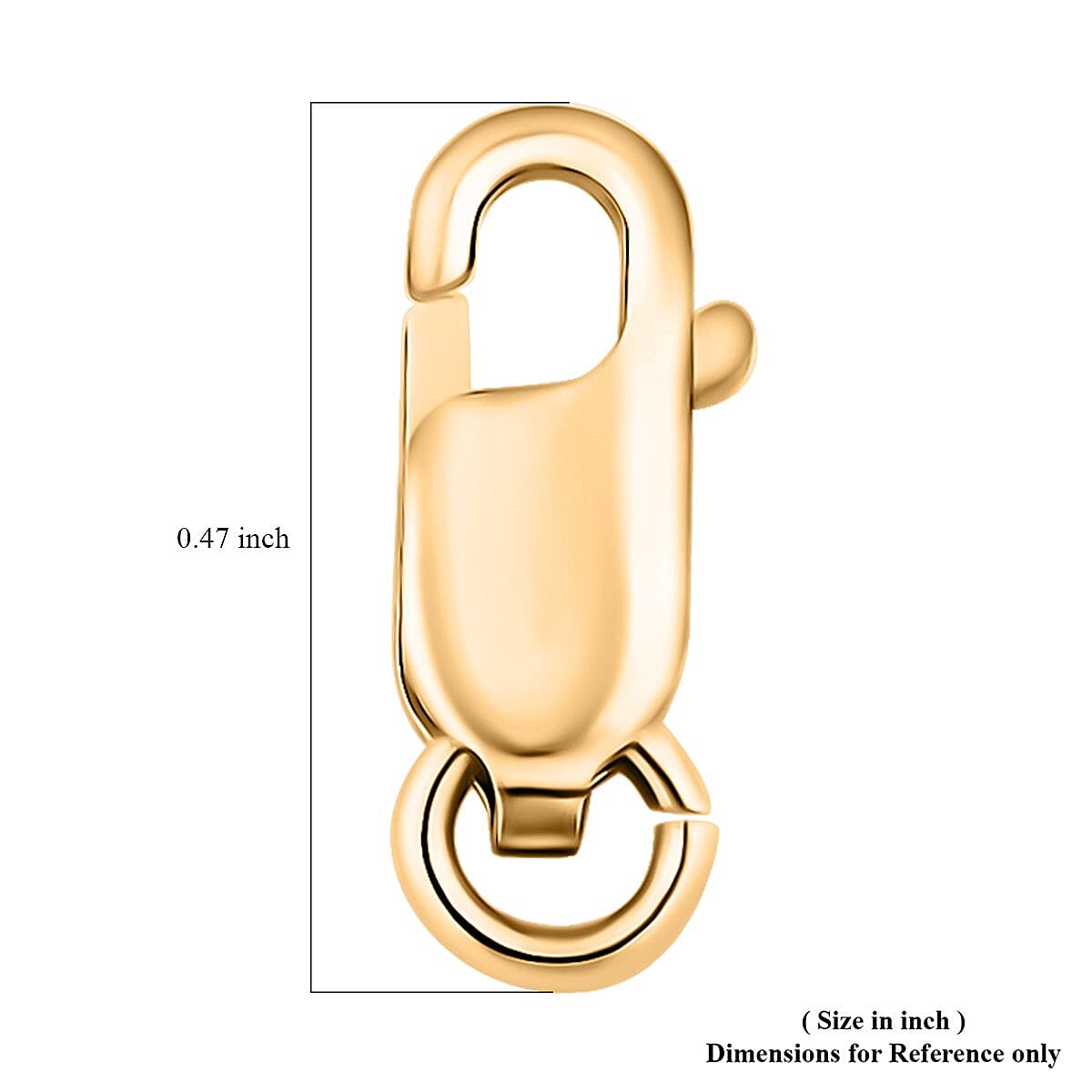 14K Yellow Gold Lobster Clasp with Ring (Size 8.0) (0.34 cts) image number 1