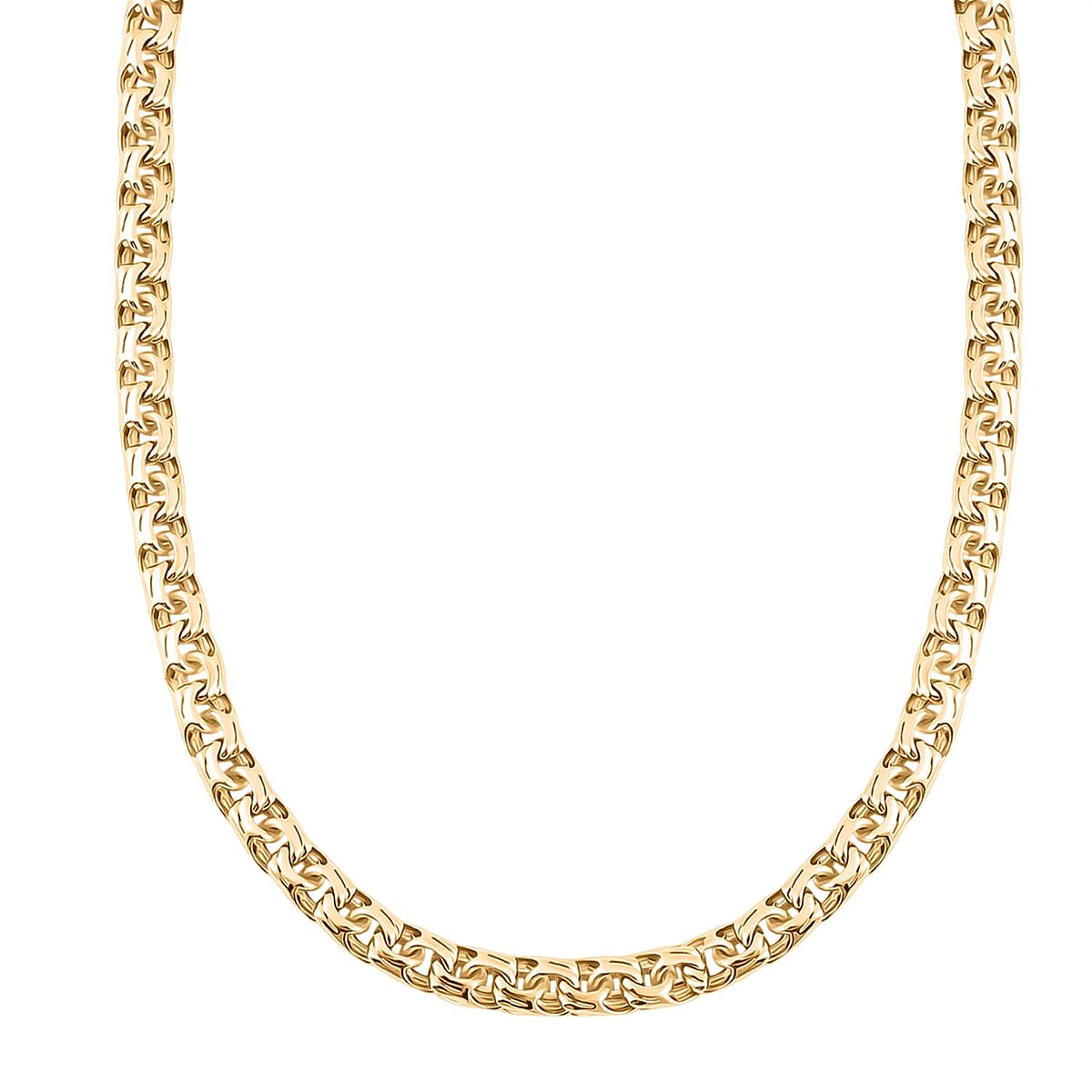 9.8mm Chino Chain Necklace in 10K Yellow Gold 35.6 Grams 24 Inches image number 1