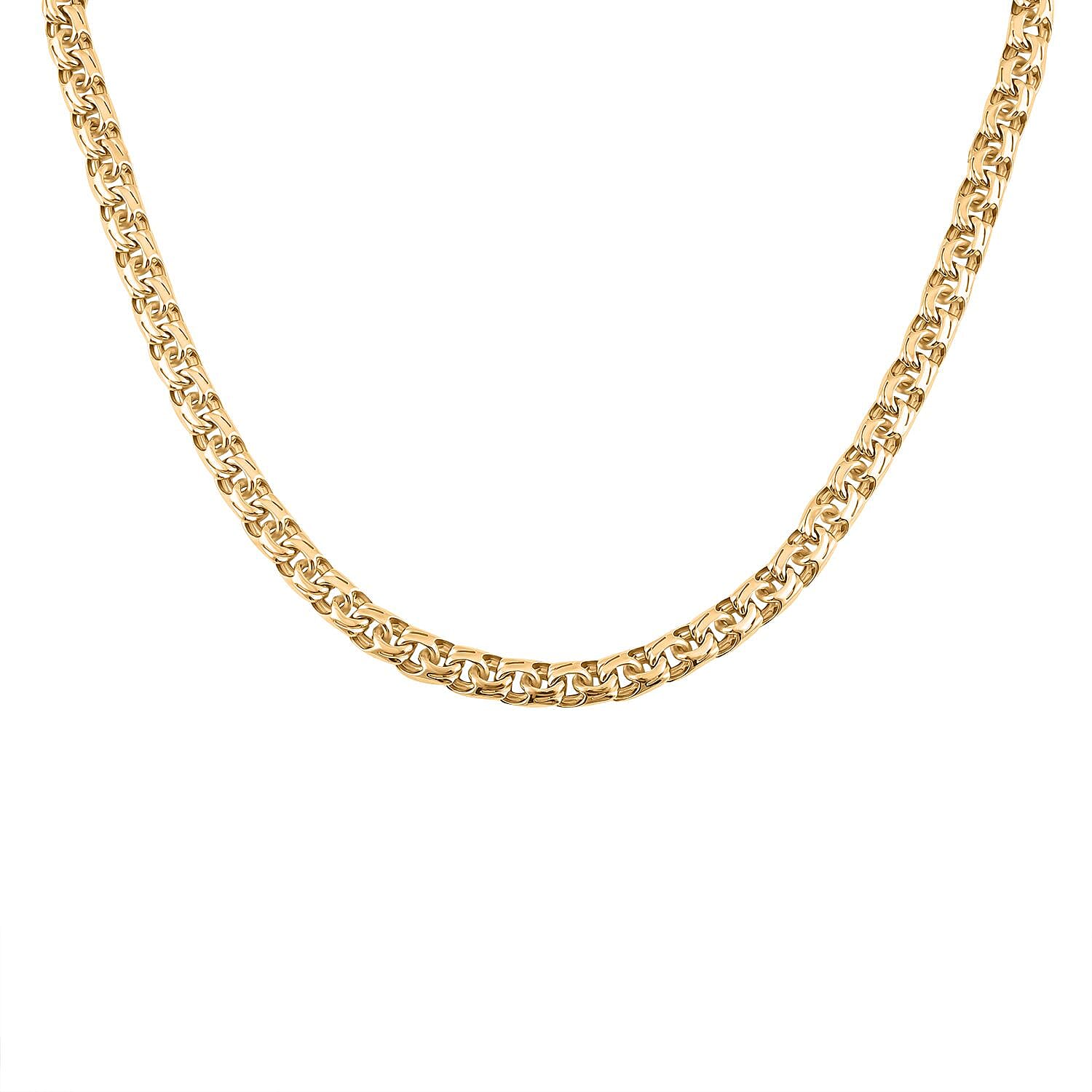 9.8mm Chino Chain Necklace in 10K Yellow Gold 32.4 Grams 22 Inches