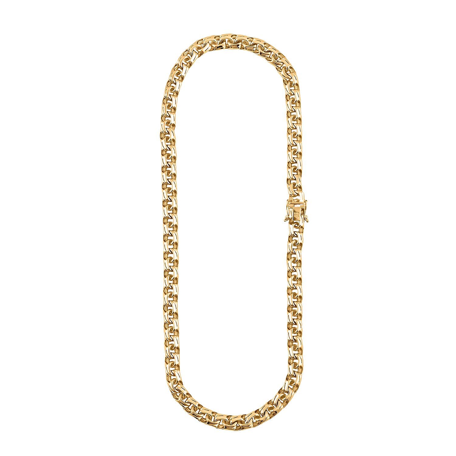 9.8mm Chino Chain Necklace in 10K Yellow Gold 32.4 Grams 22 Inches