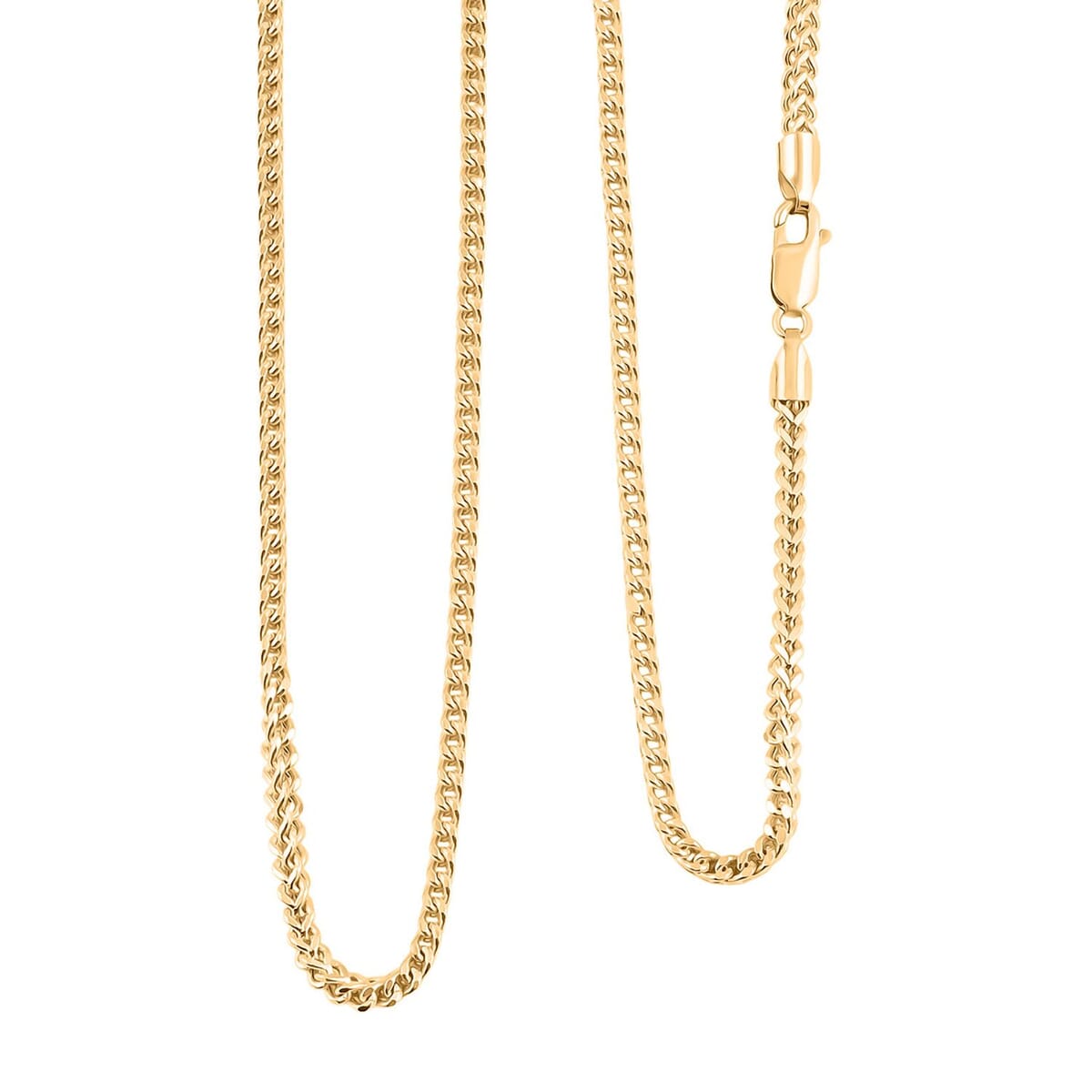 2.8mm Franco Chain Necklace in 10K Yellow Gold 12.10 Grams 26 Inches image number 0