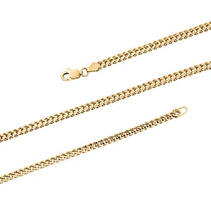 2.8mm Franco Chain Necklace in 10K Yellow Gold 12.10 Grams 26 Inches