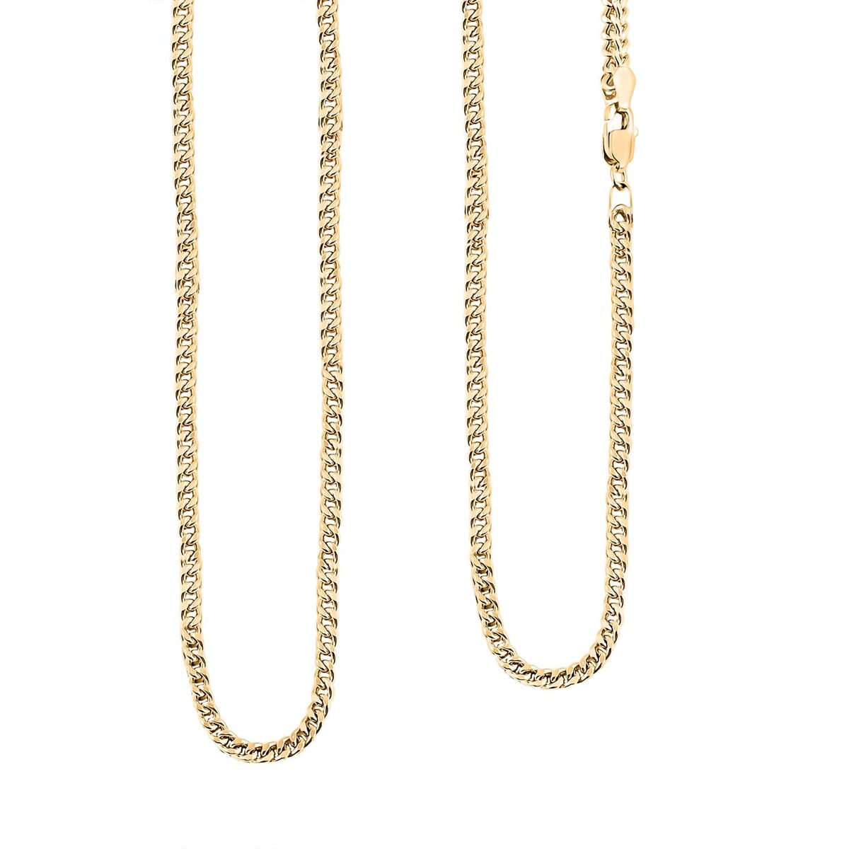 2.8mm Franco Chain Necklace in 10K Yellow Gold 12.9 Grams 28 Inches image number 0