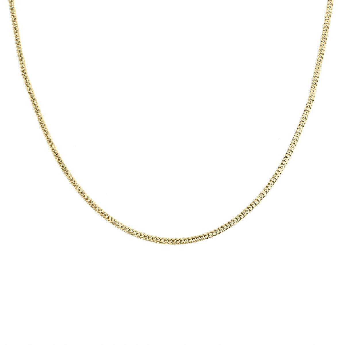 2.8mm Franco Chain Necklace in 10K Yellow Gold 12.9 Grams 28 Inches image number 1