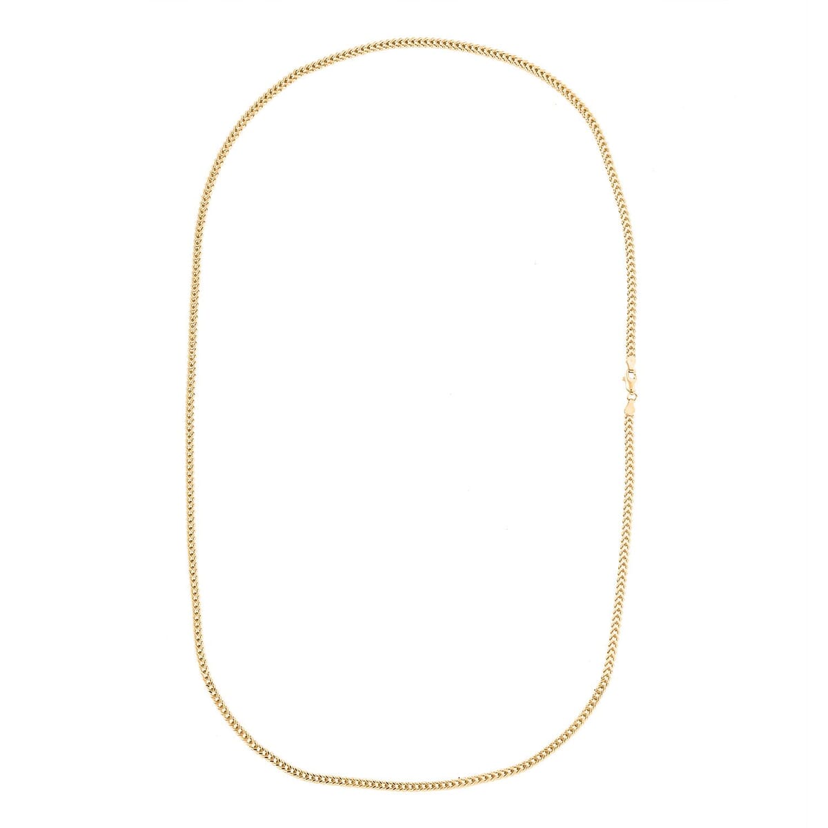 2.8mm Franco Chain Necklace in 10K Yellow Gold 12.9 Grams 28 Inches image number 4