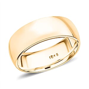 7mm Wedding Band Ring in 10K Yellow Gold (Size 11.0) 5.84 Grams