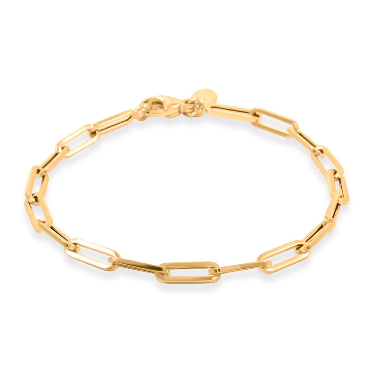4mm Paper Clip Bracelet in 18K Yellow Gold (7.00 In) 3.4 Grams image number 0