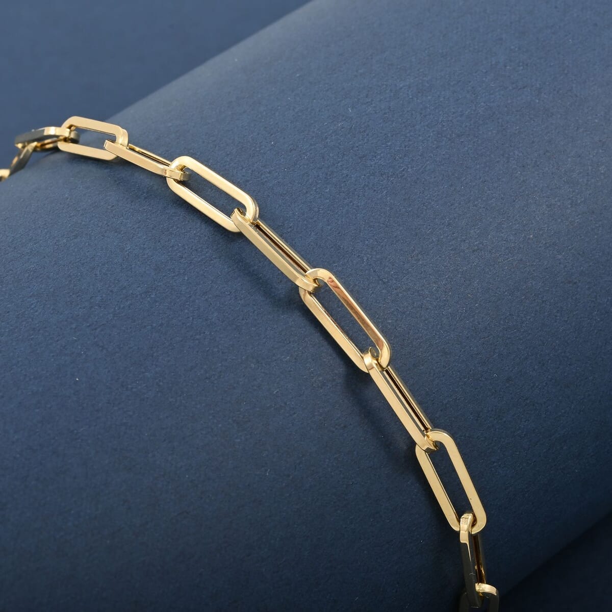 4mm Paper Clip Bracelet in 18K Yellow Gold (7.00 In) 3.4 Grams image number 1