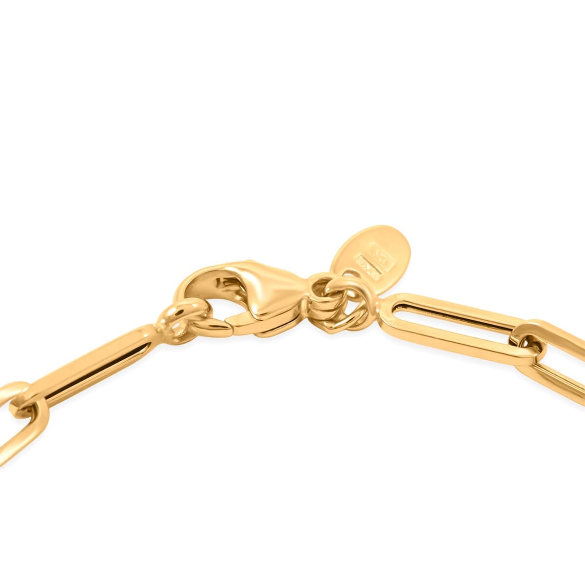 4mm Paper Clip Bracelet in 18K Yellow Gold (7.00 In) 3.4 Grams image number 2