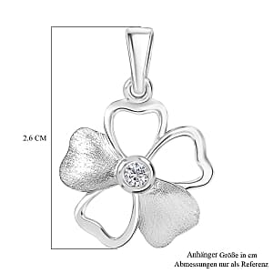 D'Joy Moissanite 0.12 ctw Pendant in Platinum Over Sterling Silver