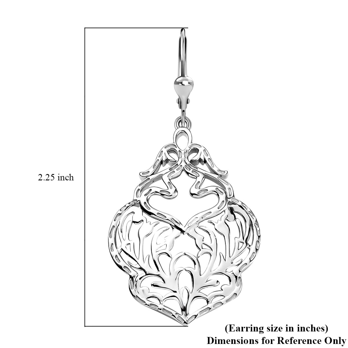 D'Joy Passport to Turkey Floral Earrings in Rhodium Over Sterling Silver 7.10 Grams image number 6