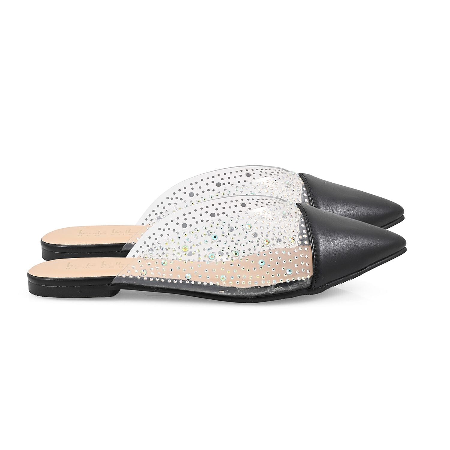Nicole Miller Black Rhinestone Mule 7