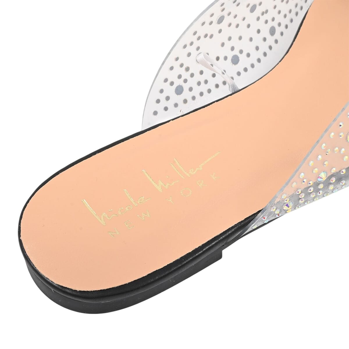 Nicole Miller Black Rhinestone Mule 7.5 image number 3