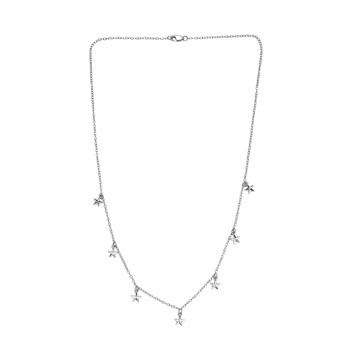 Rhapsody Star Station Necklace in 950 Platinum 5 Grams 18 Inches image number 3