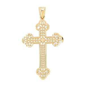 Made in America 10K Yellow Gold Cross Pendant 1.50 Grams