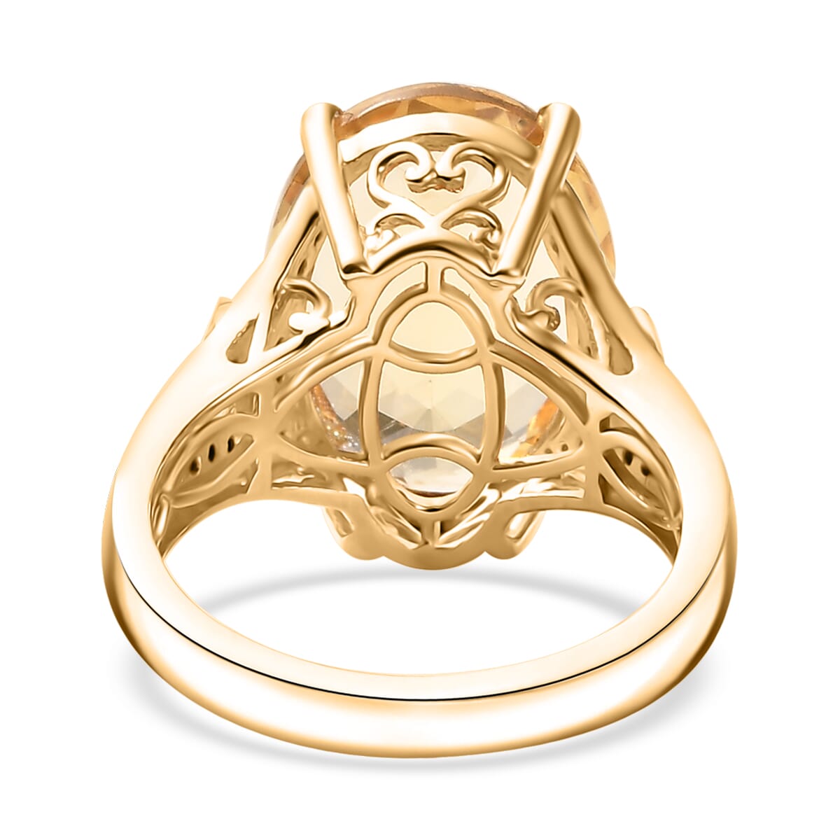 D'Joy Yellow Labradorite and Multi Gemstone 8.50 ctw Starborne Ring in 18K Vermeil Yellow Gold Over Sterling Silver (Size 10.0) image number 4