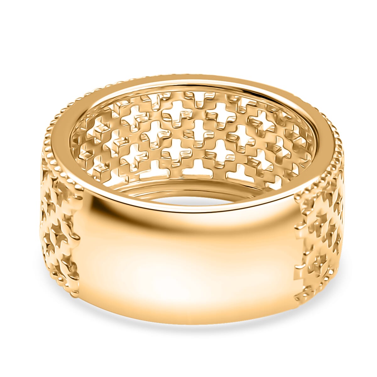D'Joy Abstract Band Ring in 18K Vermeil Yellow Gold Over Sterling Silver (Size 10.0) 6.20 Grams image number 4