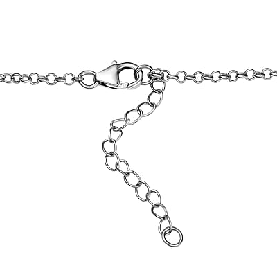 D'Joy Passport to Turkey Floral Necklace in 18K Vermeil YRG and Rhodium Over Sterling Silver 18 Inches 23.25 Grams