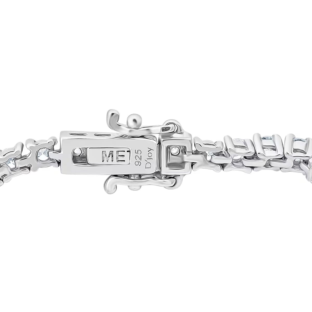 Luxuriant Lab Grown Diamond G-H SI 3.85 ctw Tennis Bracelet in Rhodium Over Sterling Silver (6.50 In) image number 6