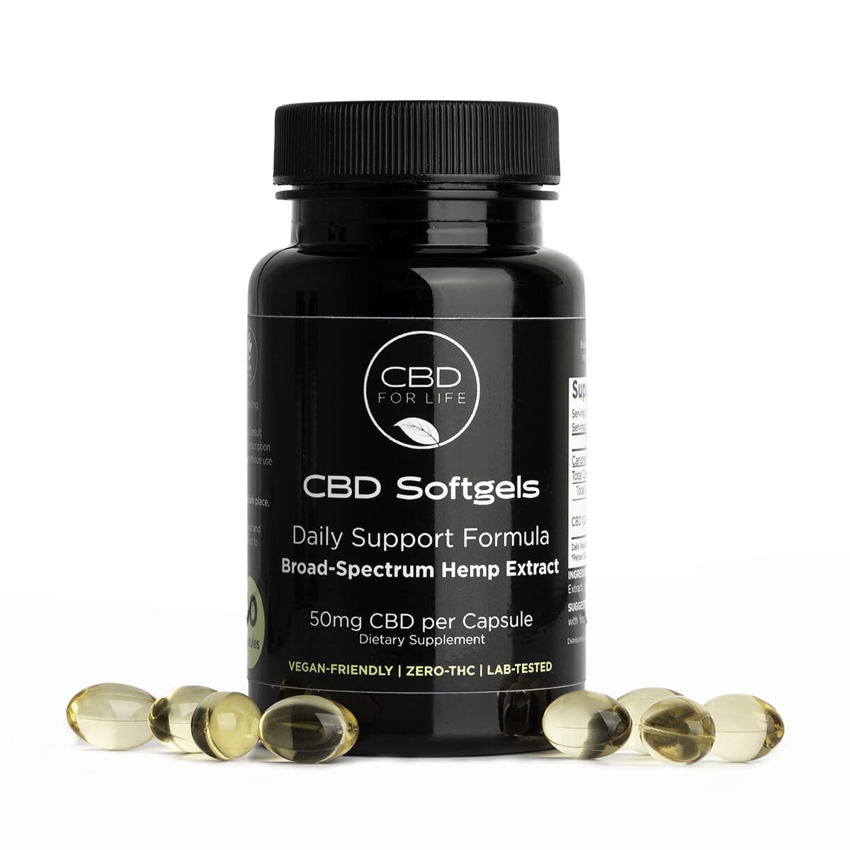 CBD Softgels Daily Support Vitamins and Supplements - 50mg image number 0