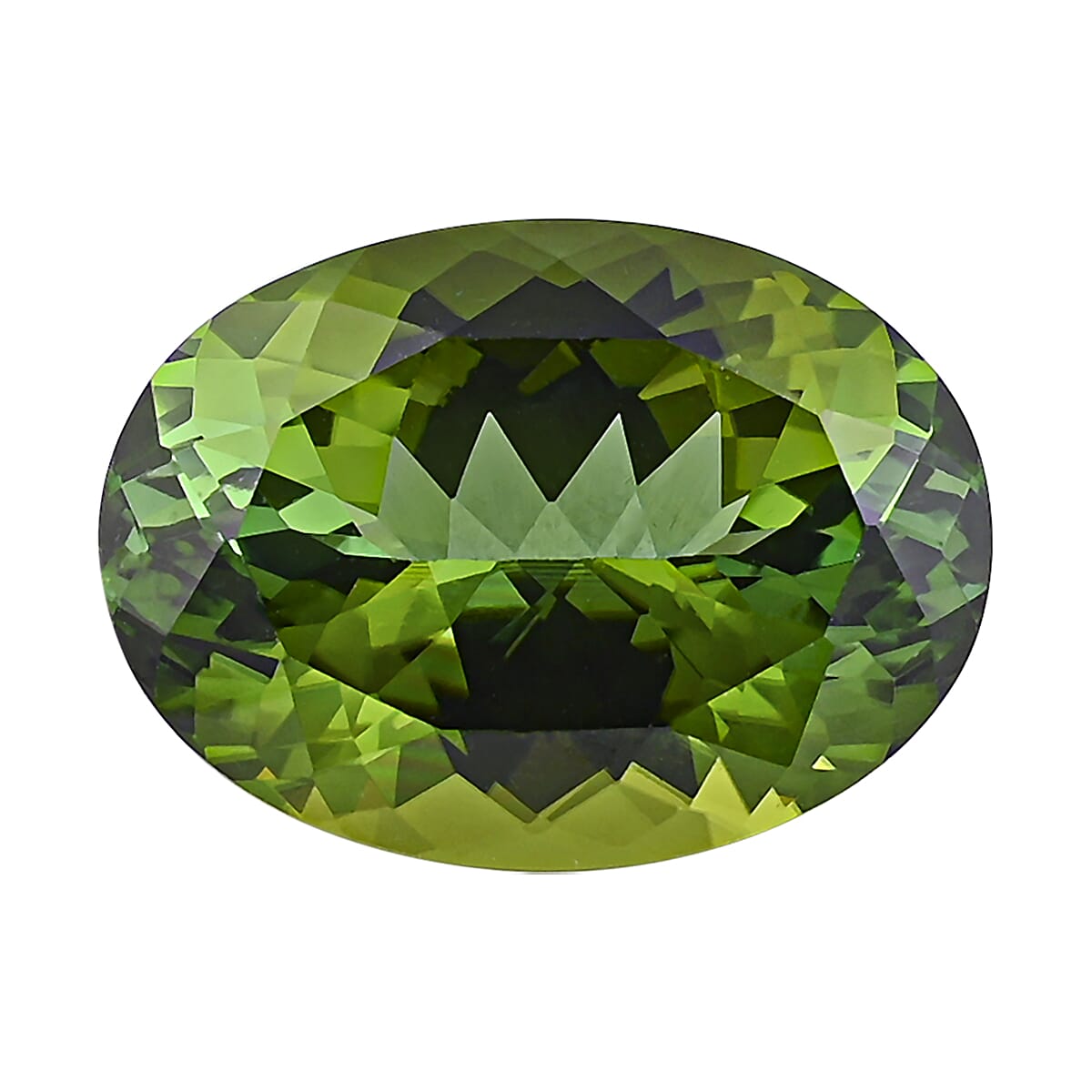 AAAA Sapo Green Tourmaline (Oval Free Size) 13.38 ctw