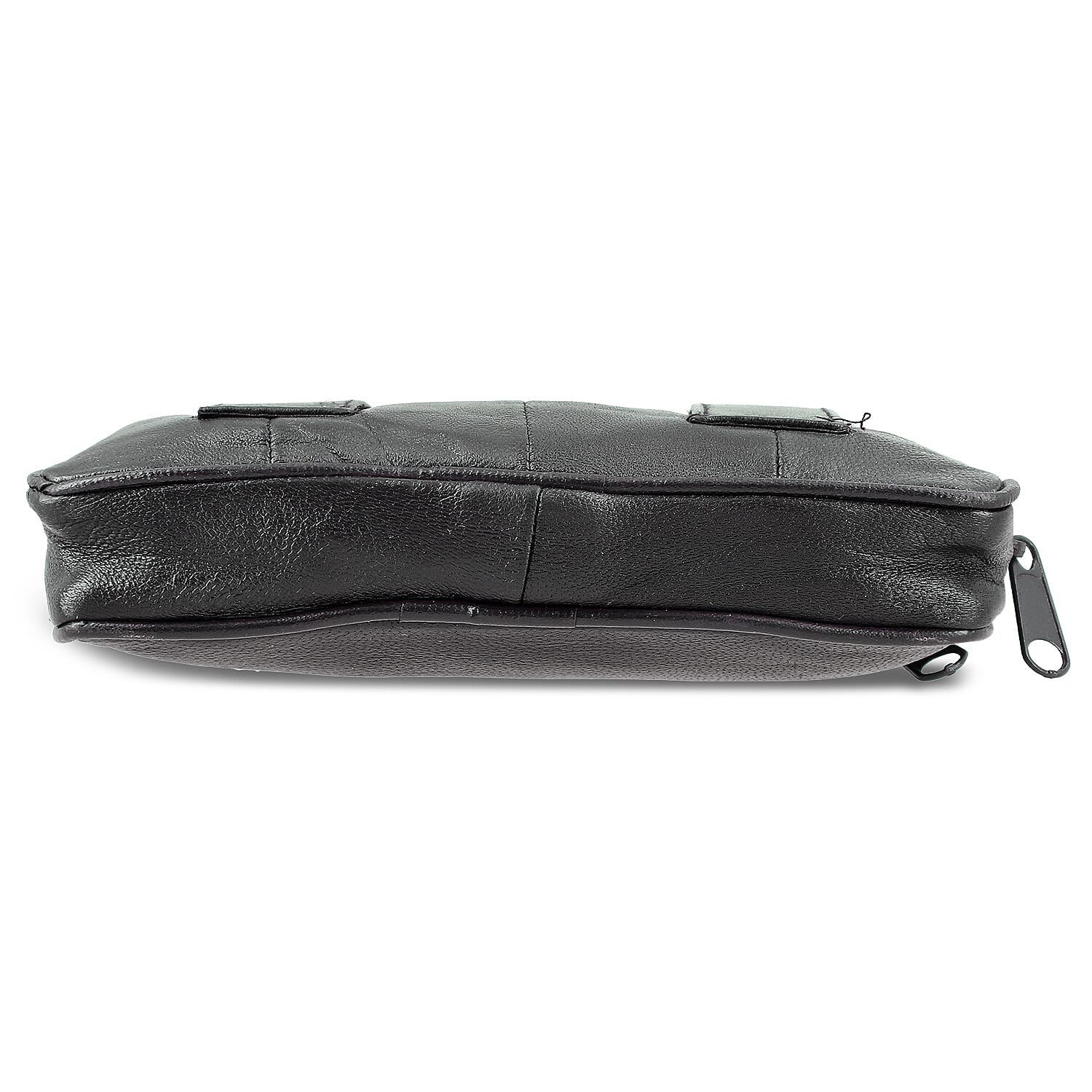 Set of 3 Black, Brown and Red 100% Genuine Leather Pouch