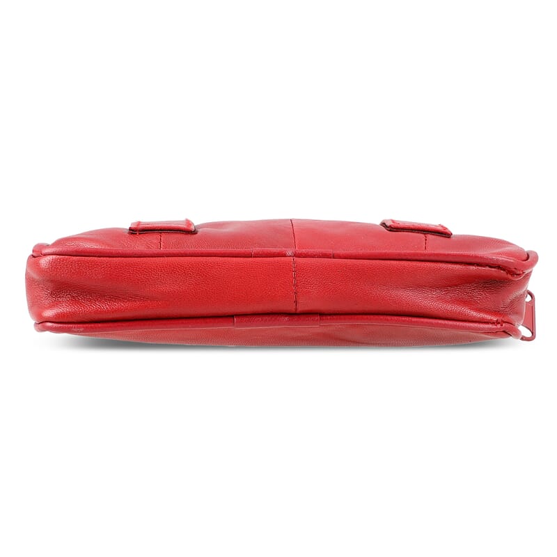 Set of 3 Black, Brown and Red 100% Genuine Leather Pouch