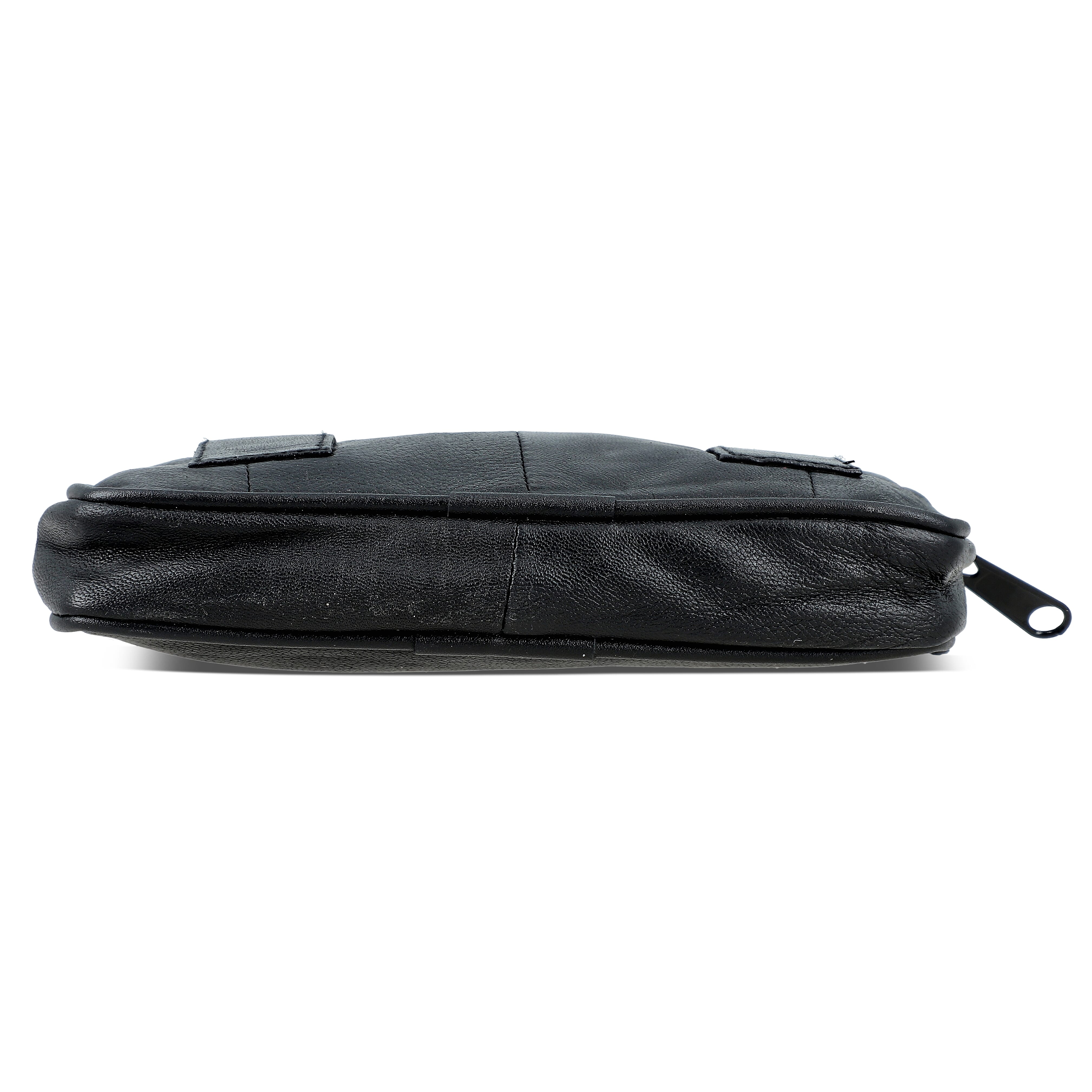 Set of 3 Black, Brown and Red 100% Genuine Leather Pouch