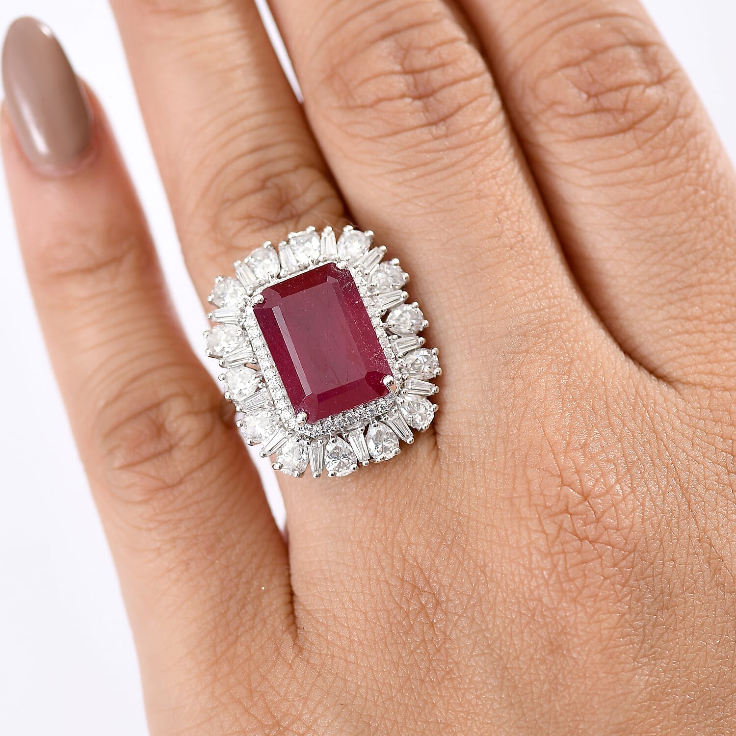 Ruby　inomata リング① Buy Ring with Burmese Ruby 1.095 ct and diamonds Online