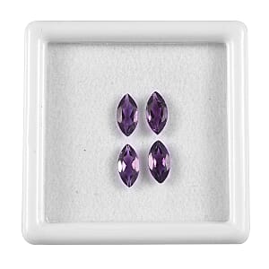 African Amethyst Set of 4 (Mrq 8x4 mm) 1.73 ctw Loose Gemstone