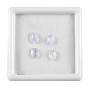 AA Rainbow Moonstone Set of 4 (Ovl 6x4 mm) 1.73 ctw Loose Gemstone
