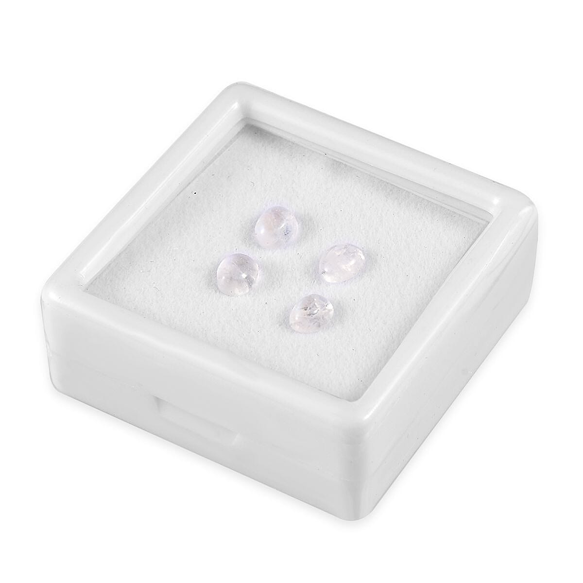 AA Rainbow Moonstone Set of 4 (Ovl 6x4 mm) 1.73 ctw Loose Gemstone