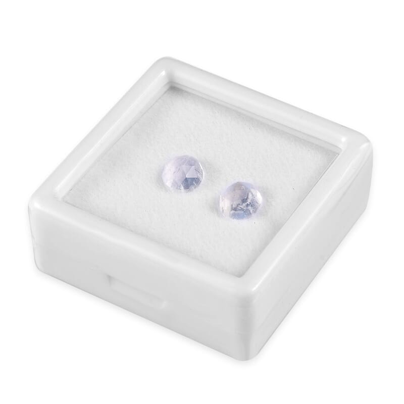 AA Rainbow Moonstone Set of 2 (Ovl 8x6 mm) 0.99 ctw Loose Gemstone