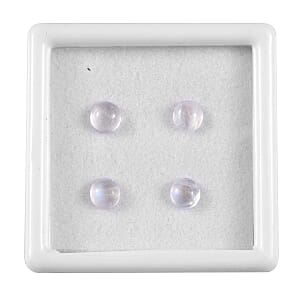 AA Rainbow Moonstone Set of 4 (Rnd 5 mm) 1.99 ctw Loose Gemstone