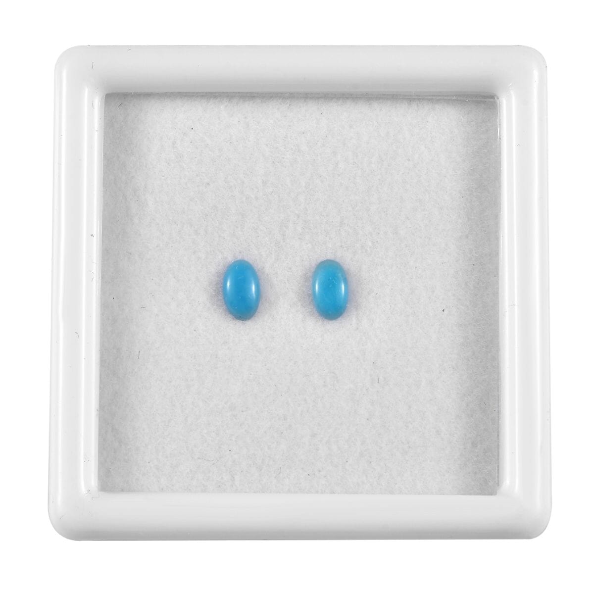 AA Sleeping Beauty Turquoise Set of 2 (Ovl 5x3 mm) 0.35 ctw Loose Gemstone image number 0